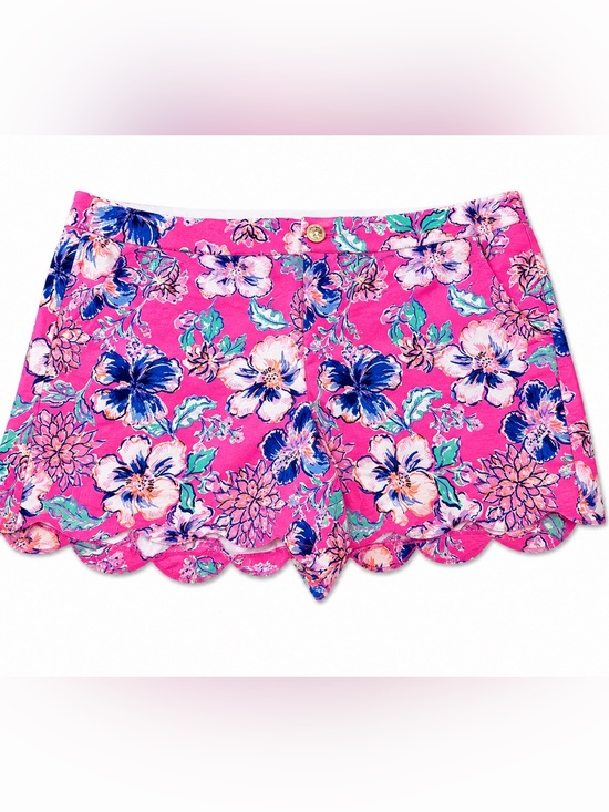 Lilly Pulitzer Pants - Lilly Pulitzer Buttercup Scallop Hem Stretch Shorts